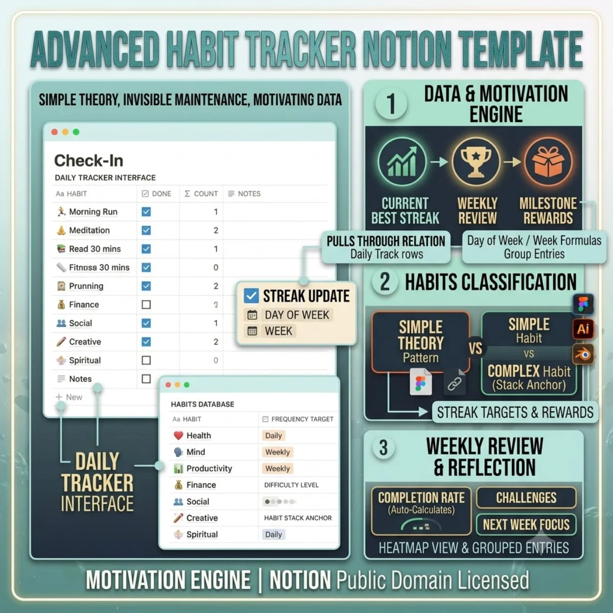 Advanced Habit Tracker — Notion Templates