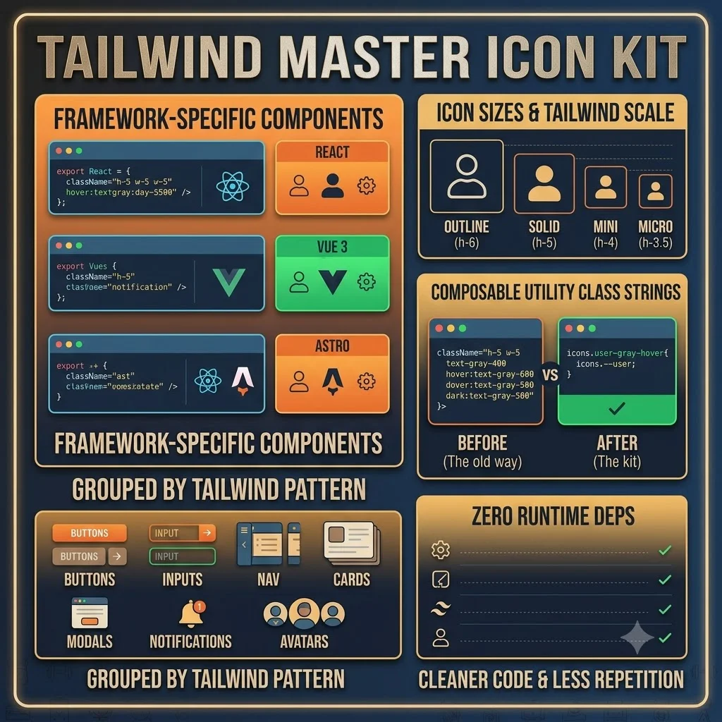 Tailwind Master Icon Kit — Design Assets